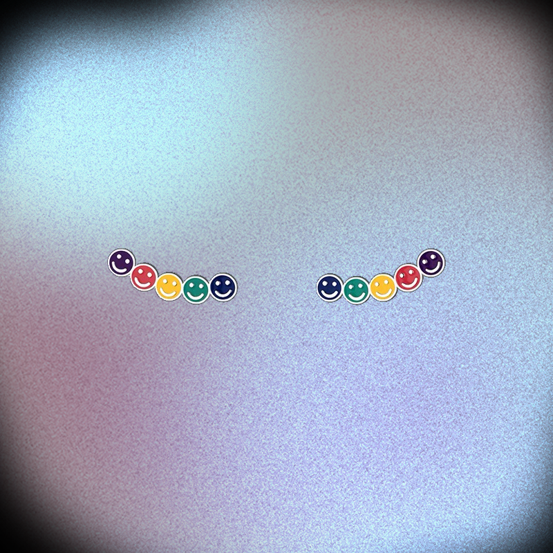 Rainbow Smile Studs